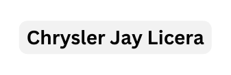 Chrysler Jay Licera